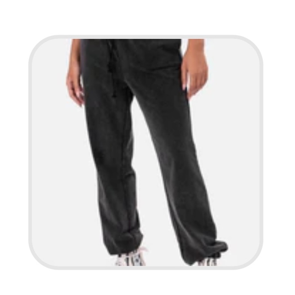 black adika sweatpants joggers small